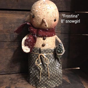 Primitive Snowgirl PATTERN Frostina
