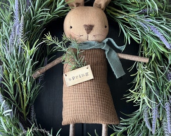 New!! Primitive Easter Bunny Rabbit Doll Eleanor Digital PATTERN