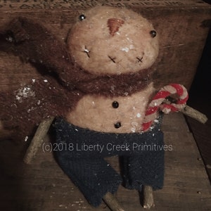 Primitive Snowman PATTERN Sugarplum
