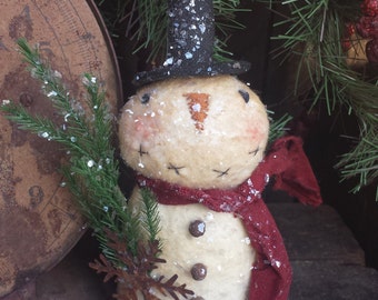 Primitive Snowman Digital PATTERN Little Sparkle Liberty Creek