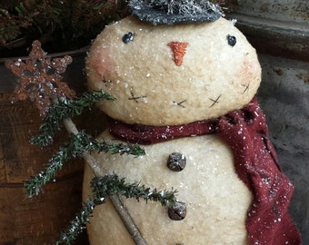 Primitive Snowman PATTERN Charlie