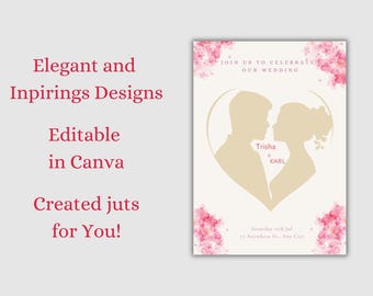 Canva Editable Wedding Invitation