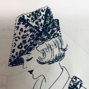 Vintage Hut Muster, Hut Muster Nähen, Hut Muster Frauen, Anleitung für Hüte, Millinery Muster, Hutherstellung, DIY Hüte, McCalls1745
