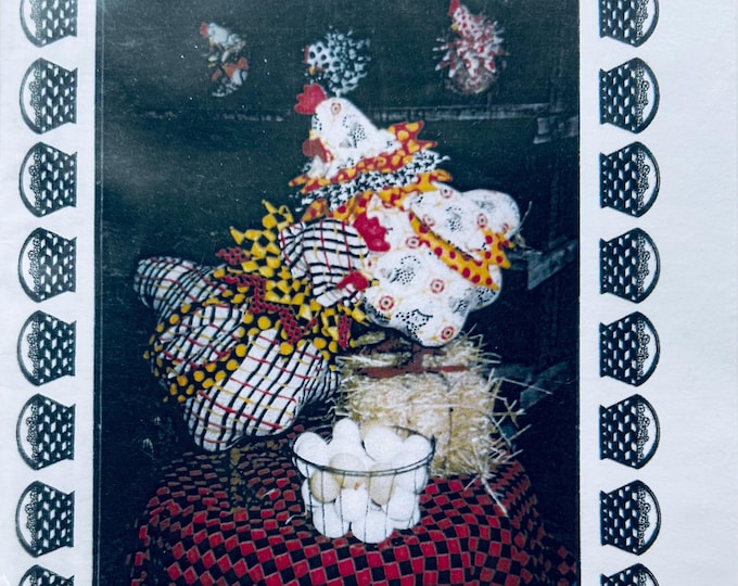 Stuffed Chicken Sewing Pattern, Rooster Pattern, Patterns Farm Animals ...