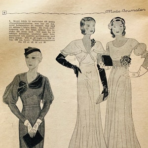 1930s Fashion Catalog, Swedish Fashion Magazines, Art Deco Fashion, Womens Magazine, Fashion History, Historical Dress, Costume Design