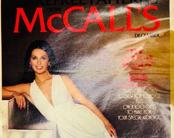 McCalls Patterns Sewing Pattern Catalog Marlo Thomas Vintage 70s Catalogue Brochure Booklet Fashion Reference December 1976