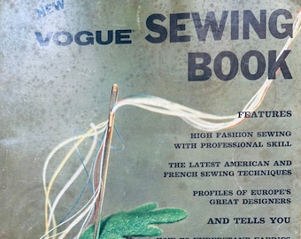 Vintage Sewing Books, Vogue Sewing Book, Sewing Tutorial, Learn to Sew, How to Sew, Reference Book, Tutorials Sewing, 1960s Sewing