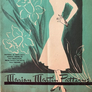 Marian Martin Sewing Pattern Catalog, Fashion Catalog, Vintage Catalogs, 50s Fashion Magazine, 1950s Patterns, Fashion Illustrations