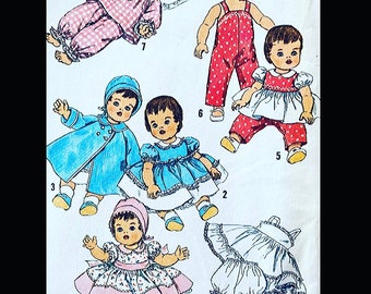 Panties Slip 1967 Vintage Simplicity Sewing PATTERN 3669 20 Betsy Wetsy Tiny Tears Barbara Jo Doll Clothes Baby or Toddler Dolls