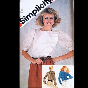 Simplicity 5497 B31, Prairie Blouse Pattern, Asymmetrical Tops Sewing Pattern, Ruffled Blouse Pattern, Victorian Inspired, Prairie Tops