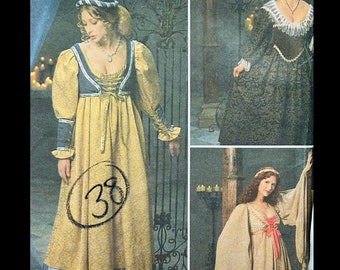 Simplicity 8192 10 12 14, Ren Faire Dress Pattern, Renaissance Cosplay Pattern, Historical Costume Pattern, Corset Dress Sewing Pattern