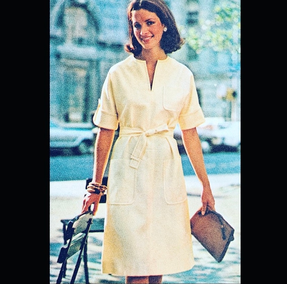 Butterick 4050 B36, Easy Dresses Pattern for Women, Cute Dress Patterns to Sew, Kimono Sleeves, Pullover Dress Patterns, Knee Length Dress