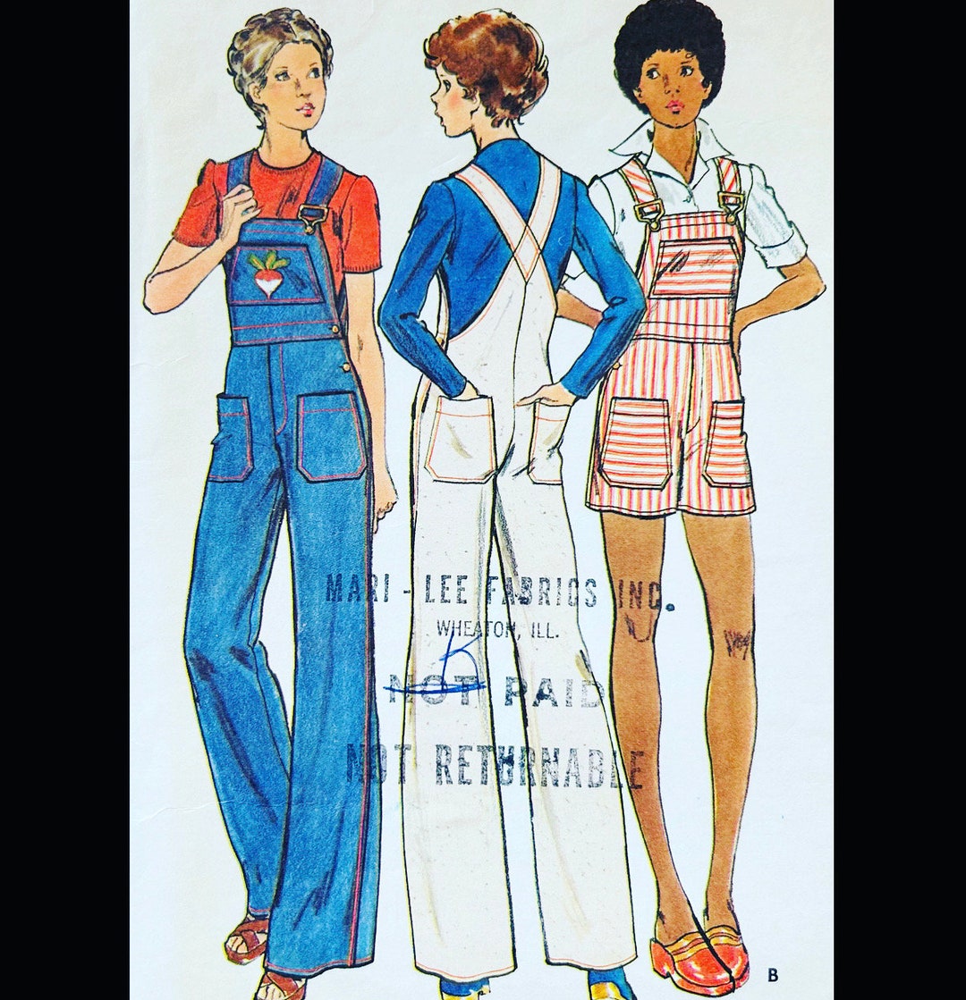Butterick 3570 B31 Bib Overalls Pattern Women Vintage Etsy