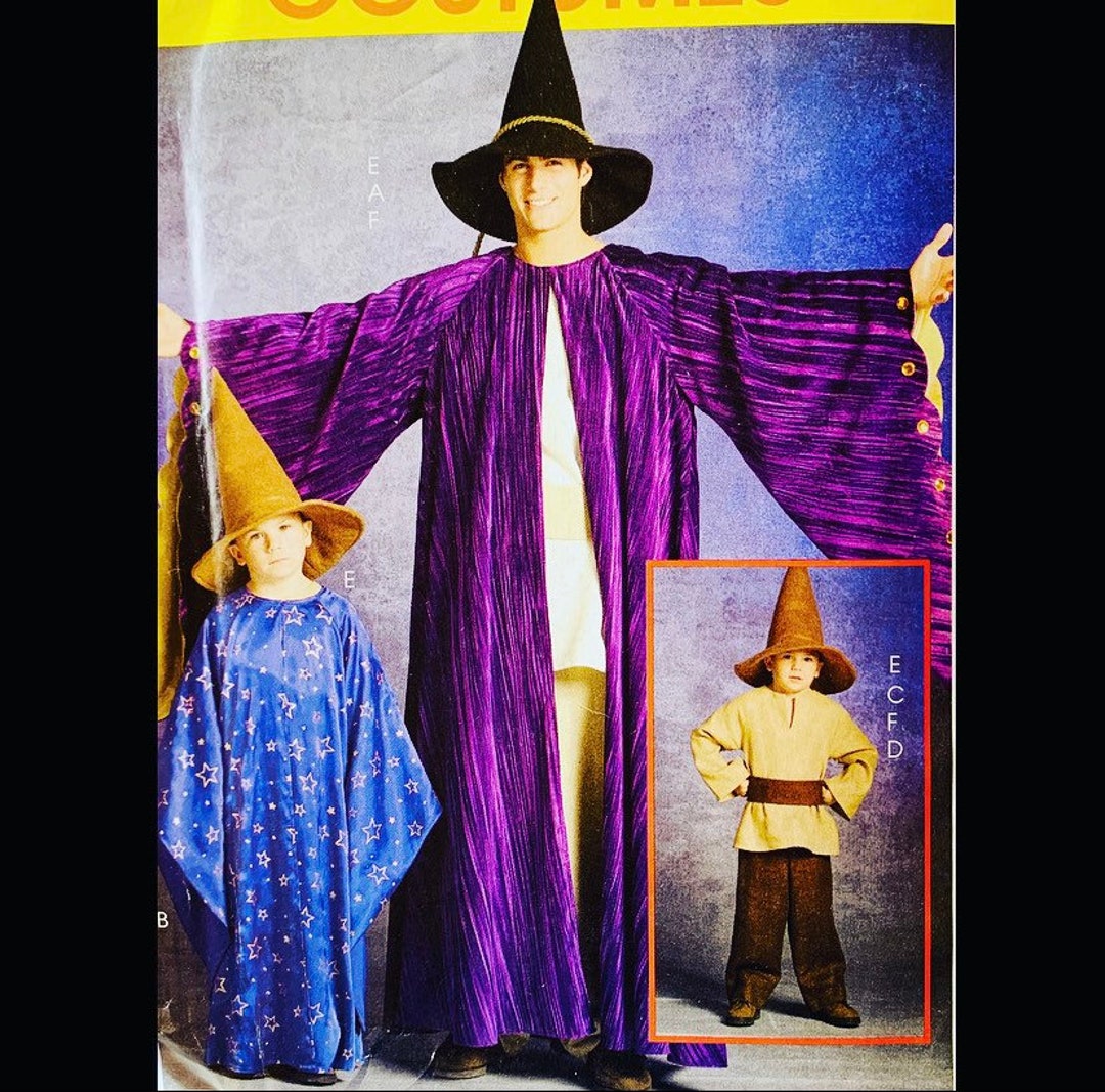 Toddler Costume Pattern, Halloween Costume Sewing Pattern, Wizard