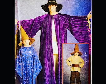 Toddler Costume Pattern, Halloween Costume Sewing Pattern, Wizard Costume Pattern, Pointed Hat Pattern, Patterns Costume,  McCalls MP416
