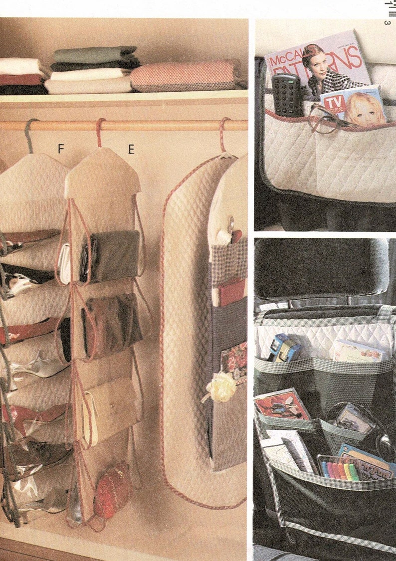 Organizer Patterns Car Organizer Pattern DIY Shoe Rack Home Etsy