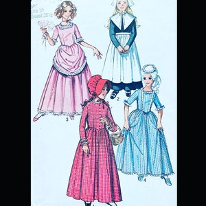 Simplicity 9136 10, Colonial Dress Pattern, Historical Costume Sewing Pattern, Pioneer Dress Pattern, 1700s Dress Pattern, Colonist Costume