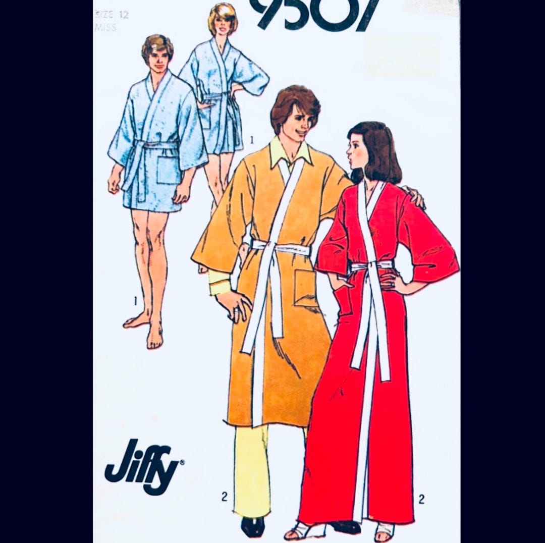 Simplicity Robe Pattern Simplicity 5685 B34, Kimono Robe Pattern, Bath Robe, Bathrobe Sewing ...