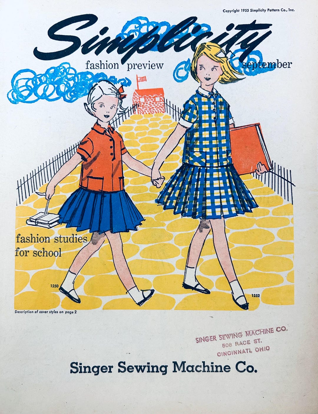 Sewing Catalogs Simplicity Patterns, September 1955, Sewing Pattern Catalog, Fashion ...