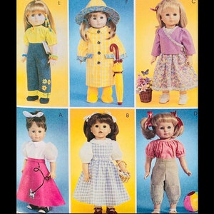 Simplicity 4066, 18 Inch Doll Clothes Pattern, Historical Doll Pattern, Doll Dress Sewing Pattern, Blouse Patterns for 18 Inch Dolls
