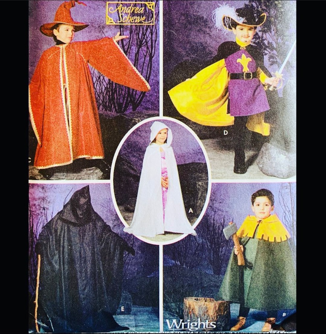 Kids Costume Pattern, Halloween Costume Pattern Kids, Sewing Patterns ...