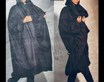Vogue 2979 S M L, Cocoon Coat Sewing Pattern, Issey Miyake Patterns, Designer Coat Vogue Patterns, Plus Size Coat Pattern, Rare Patterns