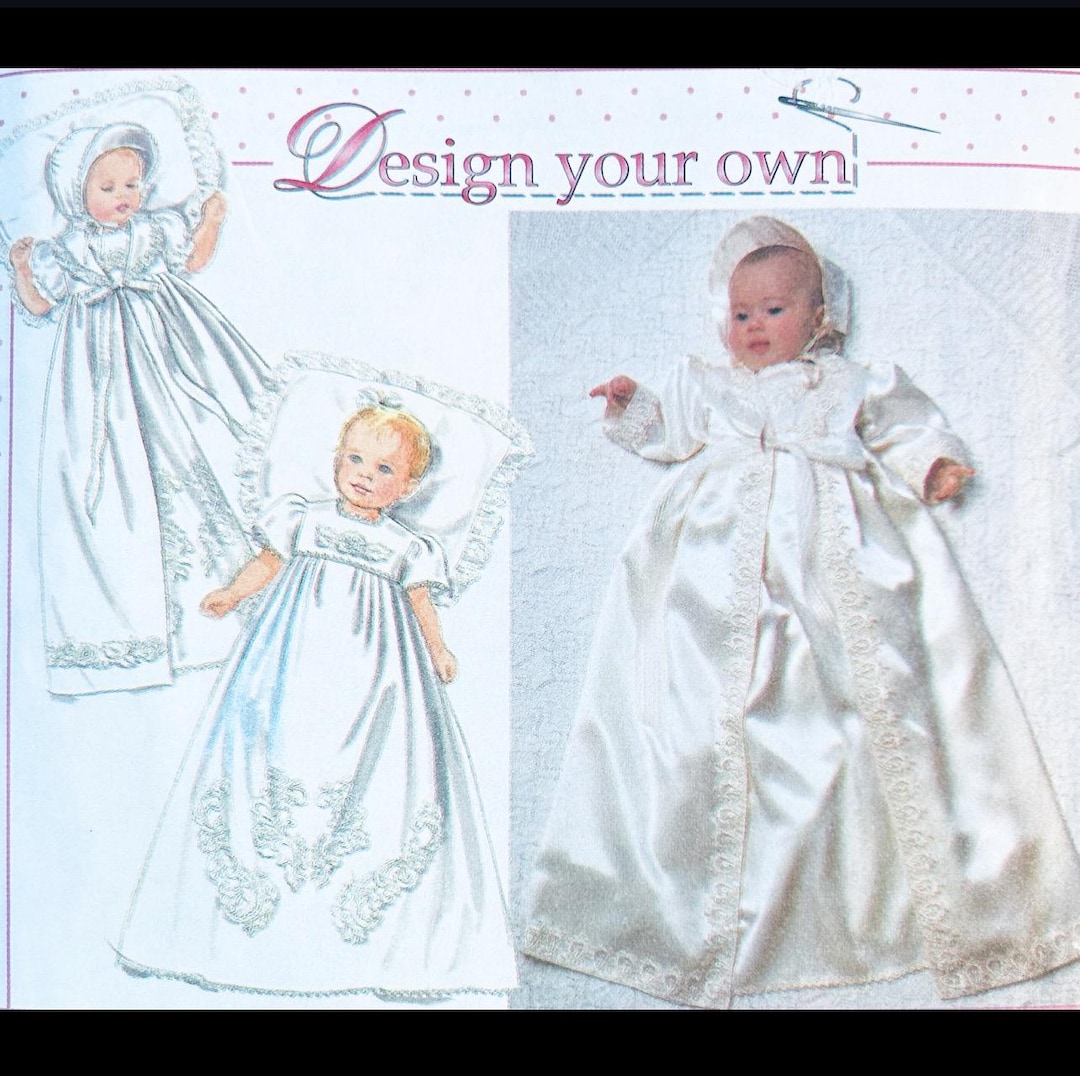 Christening Gown Pattern, Baptism Dress Pattern, Sewing Pattern ...