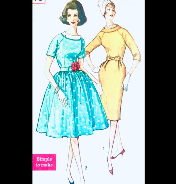 Simplicity 3752 B34, Fit N Flare Dress Sewing Pattern, Sheath Dress Patterns,  Cute Dress Pattern, Ring Collar, Sheath Dress Pattern - Etsy Israel