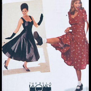 Simplicity 8629 4 6 8, Patrón de vestido escote corazón, Patrón de costura de vestido años 50, Fit N Flare, Patrones de vestidos vintage, Patrones vestidos