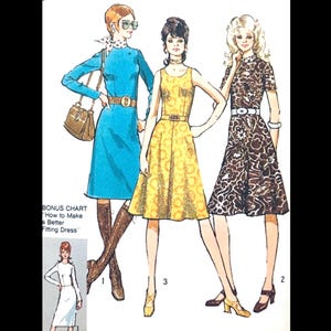 Simplicity 9547 B38, Sloper Sewing Patterns, Basic Dress Pattern, Fitting Shell Sewing Pattern, A Line Dress Patterns, Fit N Flare Dresses