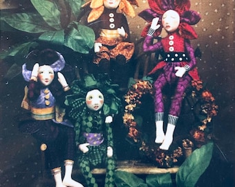 Barbara Willis Dolls, Cloth Dolls Patterns, Doll Making, Dollmaking Patterns, Doll Sewing Pattern with Dress, DIY Dolls, Art Doll Patterns