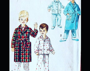 Simplicity 4250 Size 2, Kids Pajamas Pattern, Kids Bathrobe Pattern, Bathrobe Pattern, Toddler Robe Pattern, Boys Pajamas Sewing Pattern