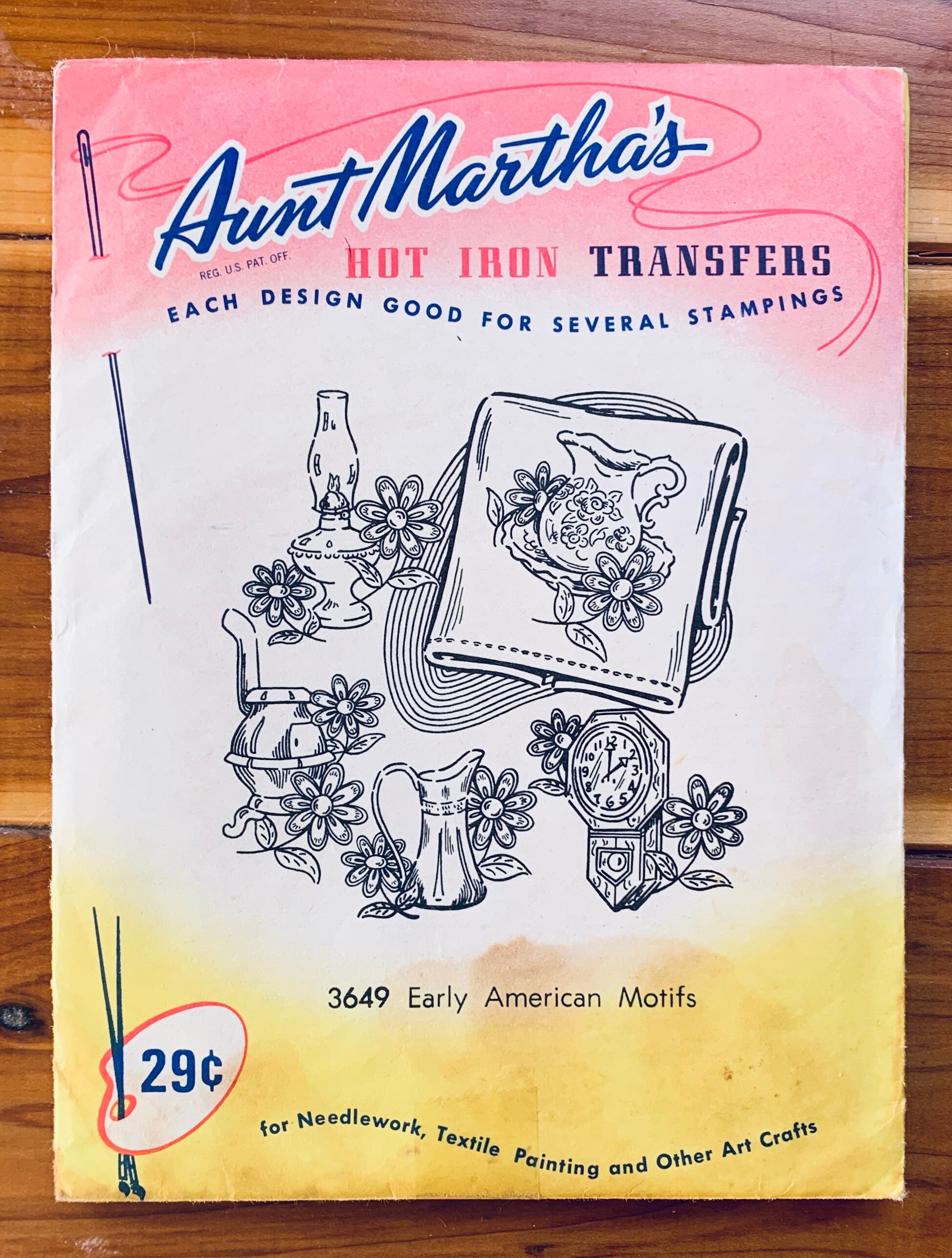 Aunt Martha Iron on Transfer, Vintage Embroidery Transfers, Colonial ...