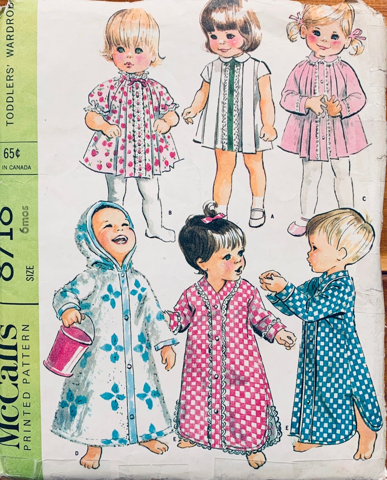 McCalls 8718 6 Mos, Baby Dress Pattern, Patterns Baby Sewing, Infant Dress Pattern, Baby Dresses Patterns, Baby Girl Patterns Sewing image 3