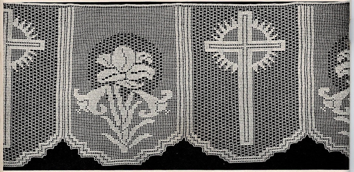Altar Lace Crochet Pattern Church Religious Mass