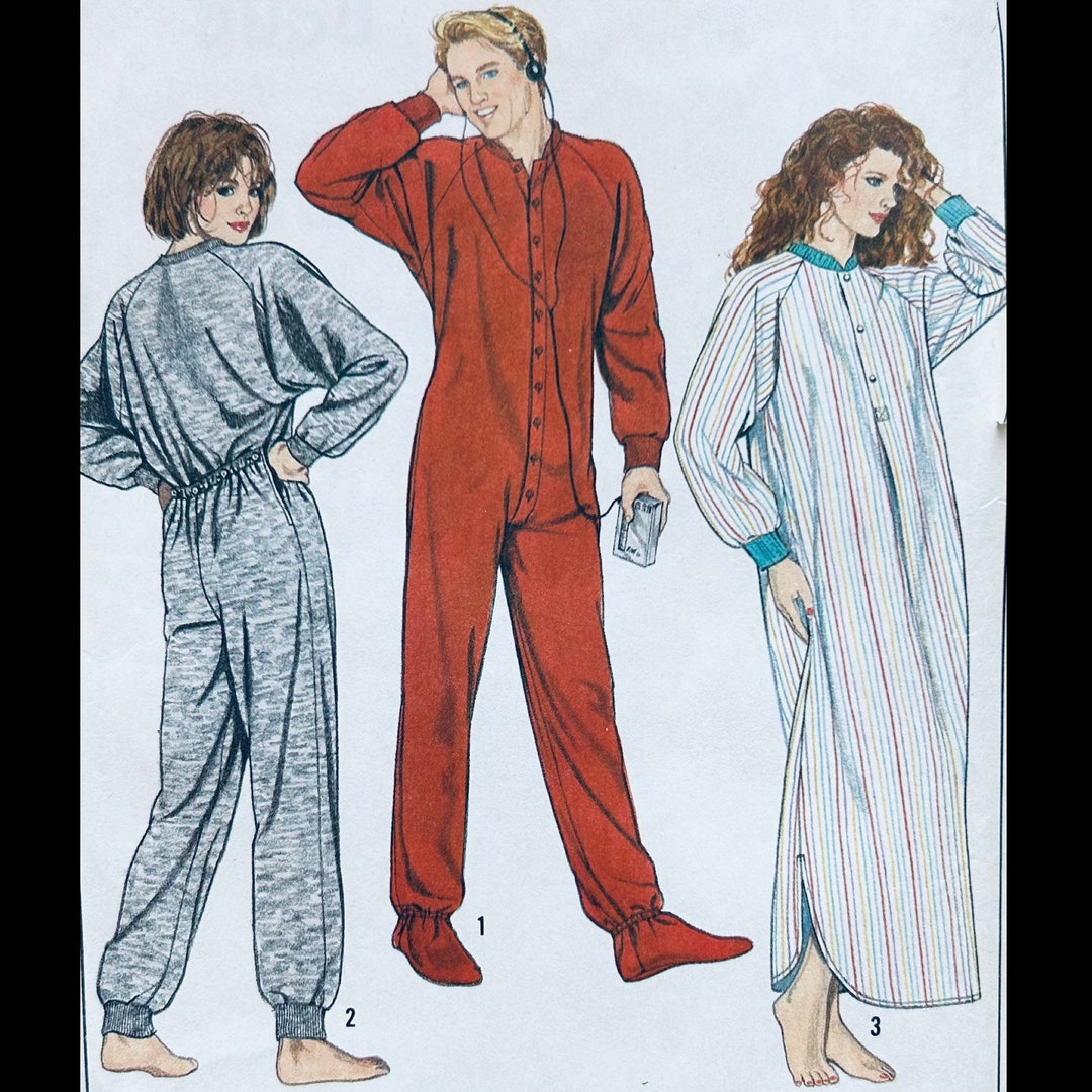 Simplicity 8958 M, Vintage Union Suit Sewing Pattern, Loungewear