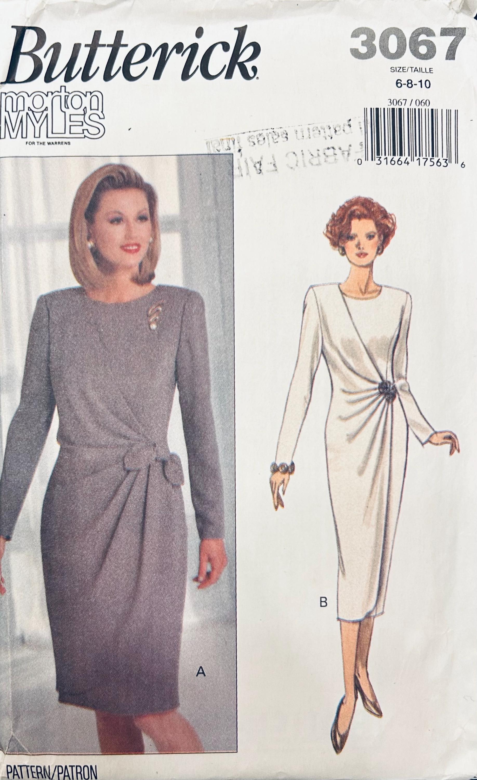 Butterick 3067 XS, Cocktail Dress Sewing Pattern, Special Occasion