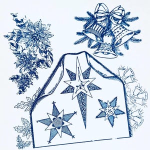 Aunt Martha Iron On Transfer, Christmas Embroidery Designs, Vintage Embroidery Transfers,  Embroidery Transfer Patterns, Embroidery Design