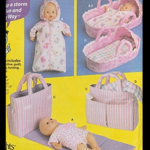 Uncut Simplicity Doll Sewing Patterns Layette for Baby Dolls 5554