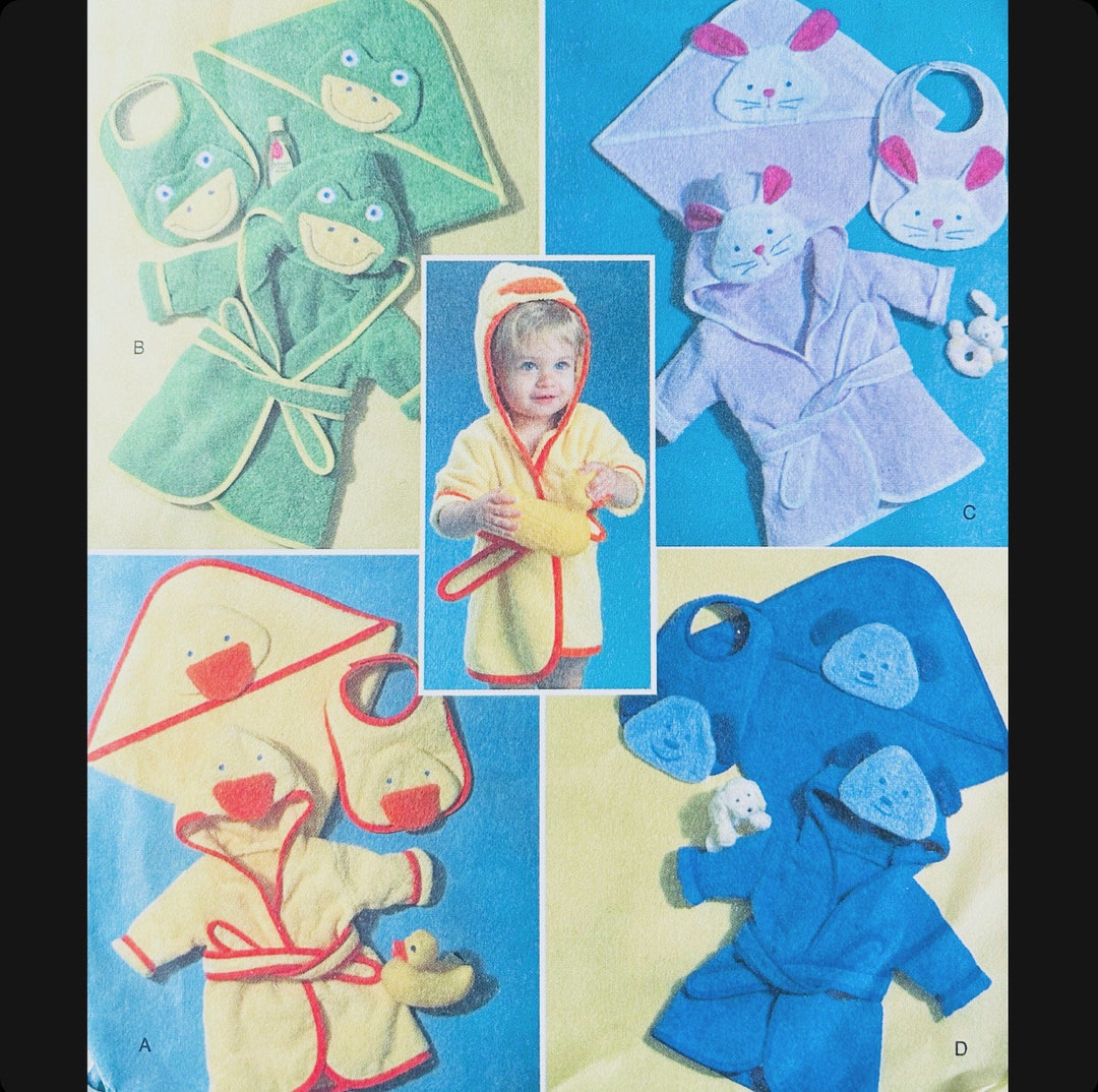 Butterick B4053, Baby Bathrobe, Patterns for Babies, Infant Bath Robe, Sewing Pattern for Baby, Easy Patterns, Infant Towels, Bib Patterns - Etsy butterick-b4053-baby-bathrobe-patterns-for-babies-infant-bath-robe-sewing-pattern-for-baby-easy-patterns-infant-towels-bib-patterns-etsy