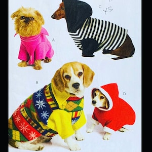 Dog Clothing Patterns, Dog Hoodie Pattern, Dog Costume Pattern, Dog Sewing Pattern, Dog Patterns for Sewing, Pattern for Dogs, McCalls M5544