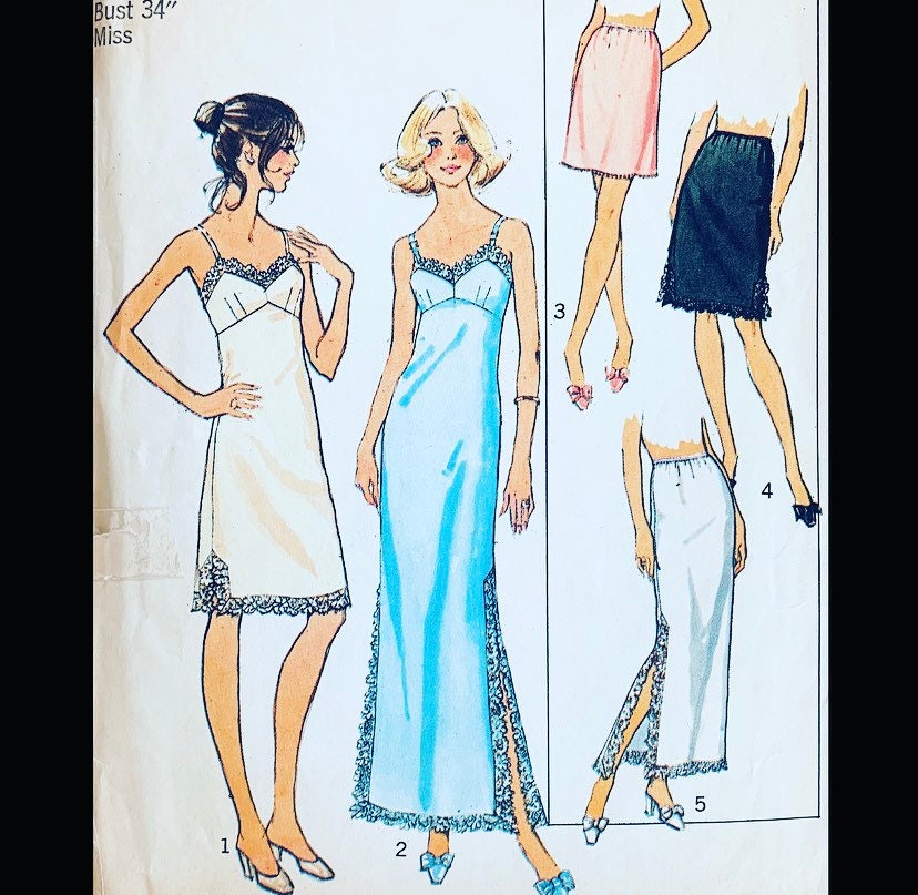 cotton full slip pattern