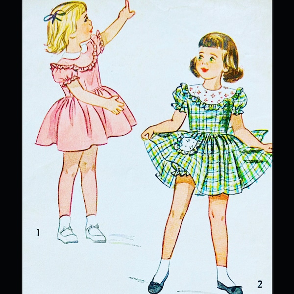 Simplicity 2529 5, Little Girls Dress Sewing Pattern, Party Dress Patterns, Vintage Toddler Dress Patterns, Panty Patterns, Bloomer Patterns