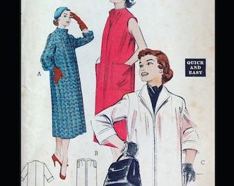 Vintage Coat Pattern, Coat Patterns for Women, Patterns Coat, Sewing Pattern Women Coat, Cute Coat Pattern, Butterick 6851 B30