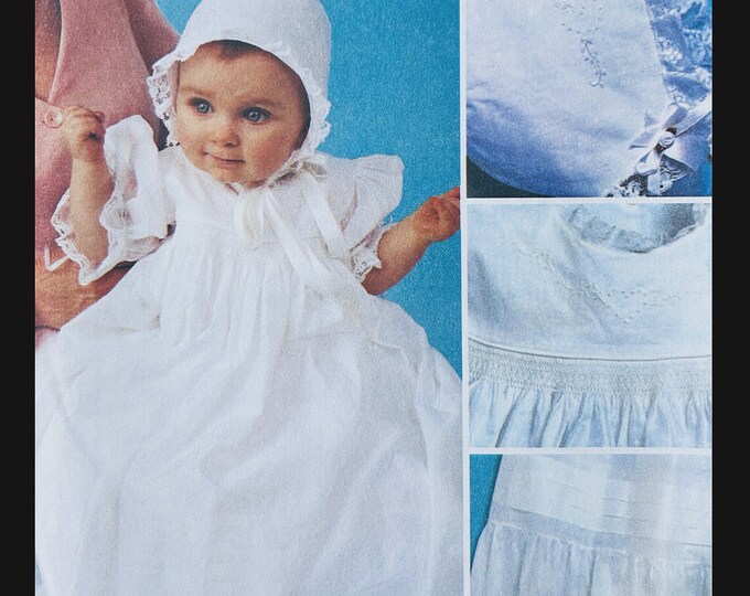 Christening Gown Pattern, Baptism Dress Pattern, Sewing Pattern Christening Gown, Infant Baptism