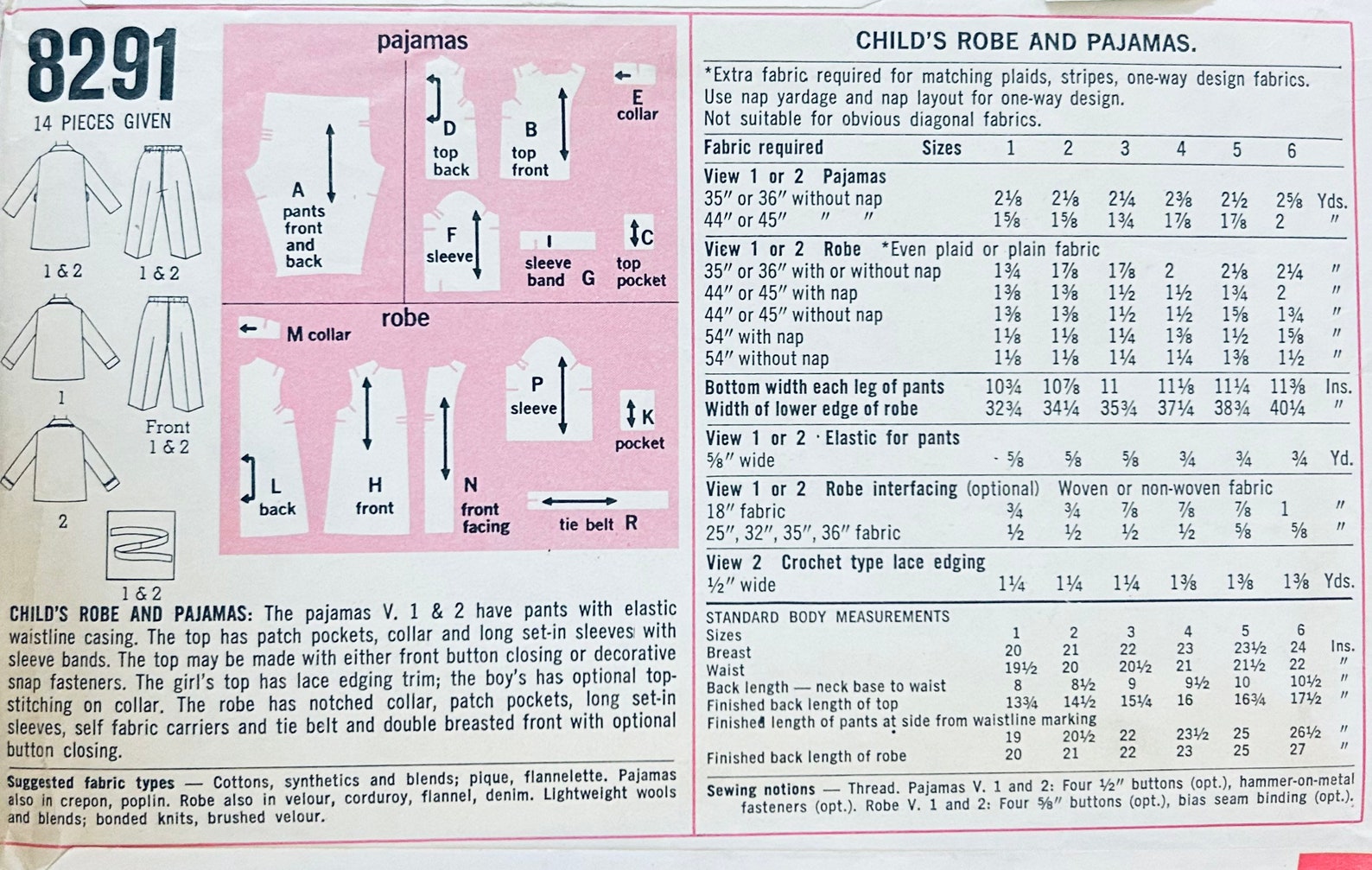 Simplicity 8291 3, Kids Pajama Pattern, Toddler Robe Pattern, Toddlers ...