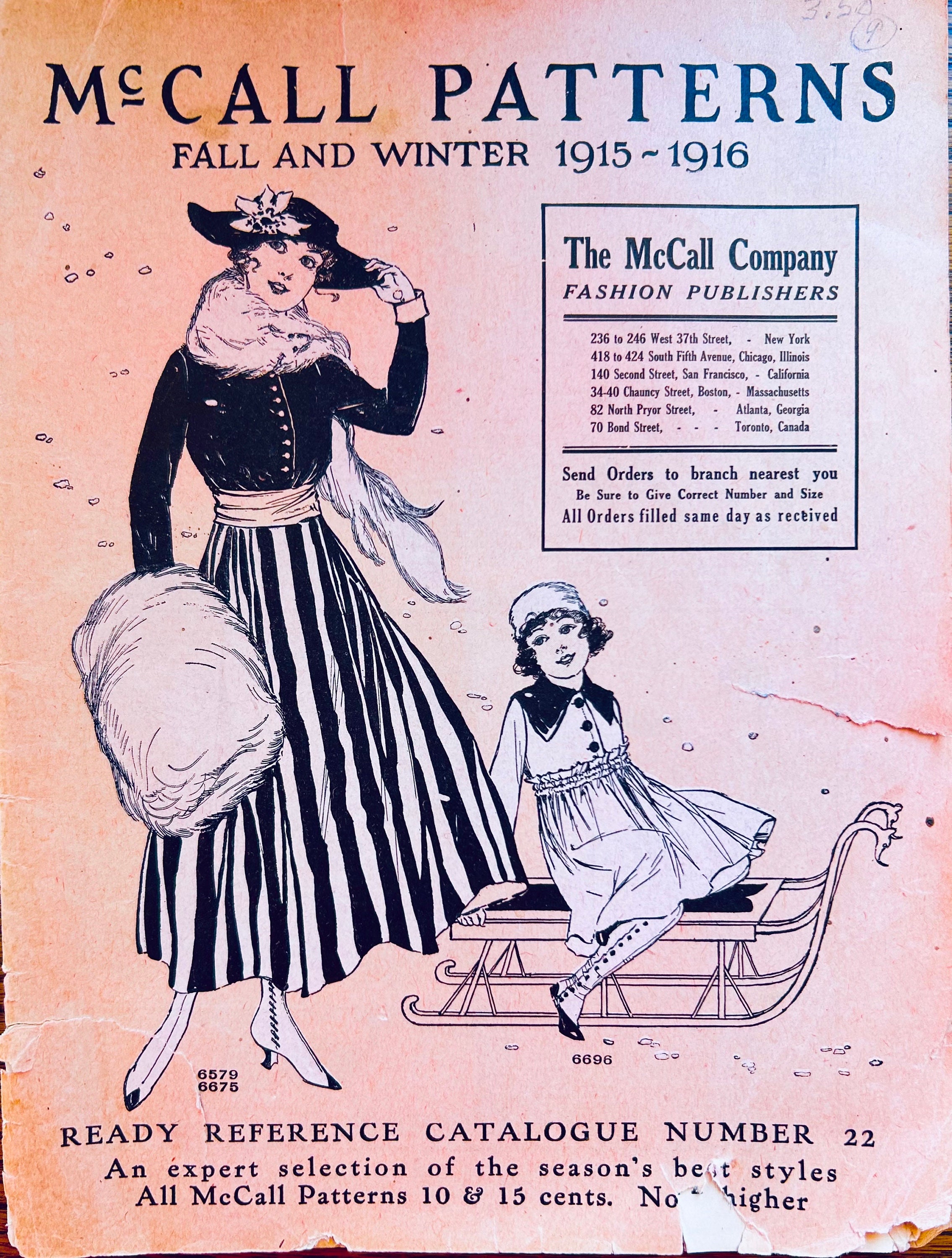 1910s Sewing Pattern Catalog, Sewing Patterns Book, Vintage