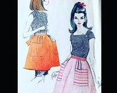 Vintage Apron Pattern, Half Apron Pattern, Chicken Scratch Patterns, Apron Sewing Pattern, Easy Apron Patterns, Aprons Patterns, Cute Apron