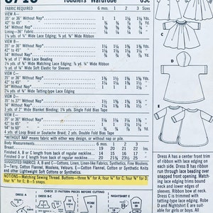 McCalls 8718 6 Mos, Baby Dress Pattern, Patterns Baby Sewing, Infant Dress Pattern, Baby Dresses Patterns, Baby Girl Patterns Sewing image 2