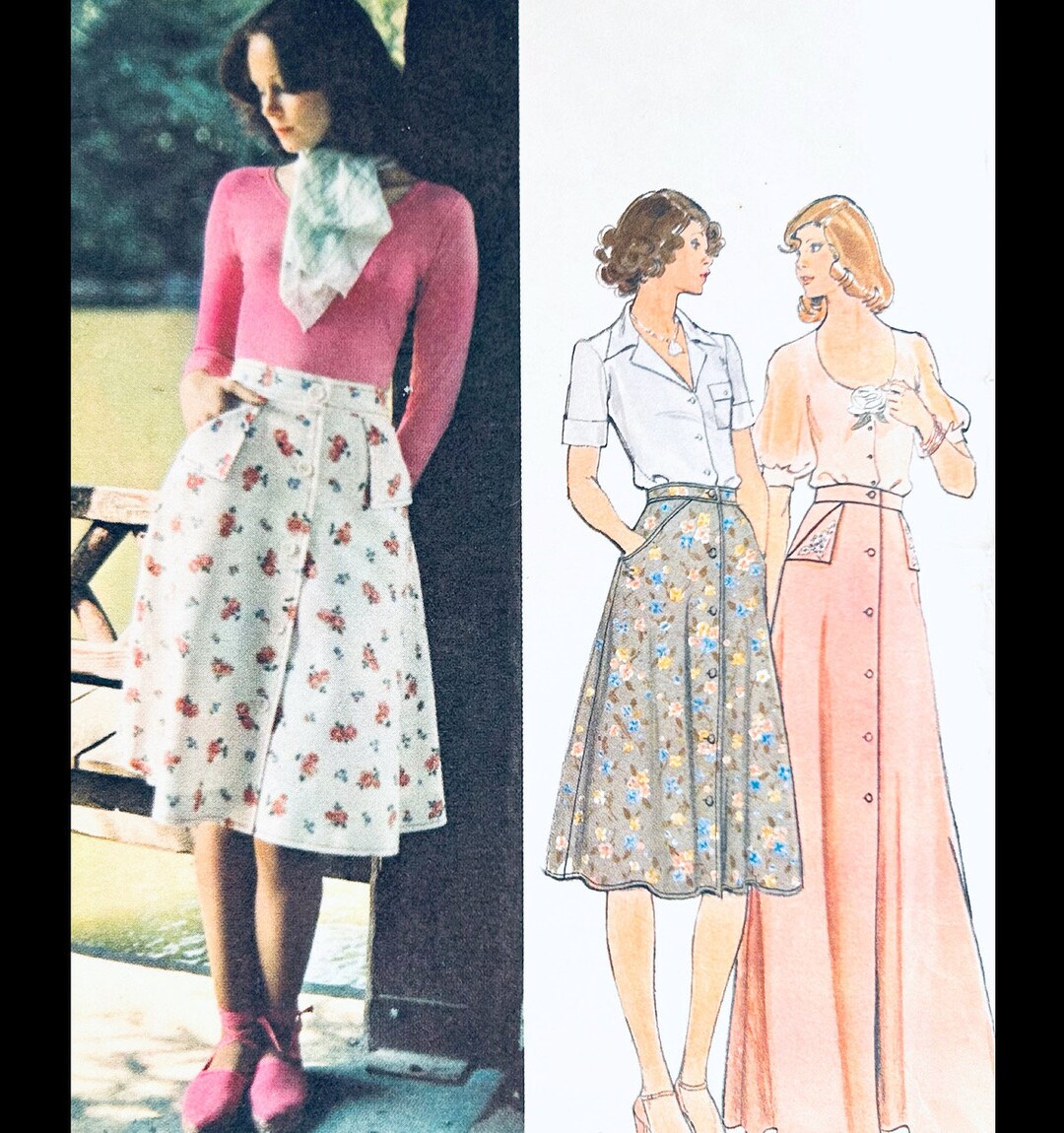 Style 4066 Pattern Butterick 4066 W28, Maxi Skirt Sewing Pattern, A Line Skirt Patterns ...